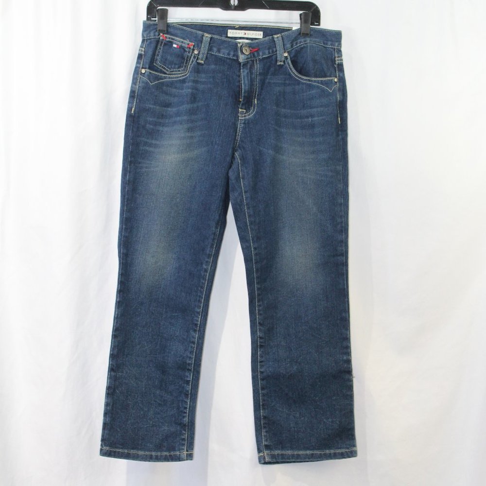 Tommy Hilfiger Dark Wash Low Rise Boot Cropped Jeans NWT